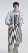Full Apron Striped (Black & White)